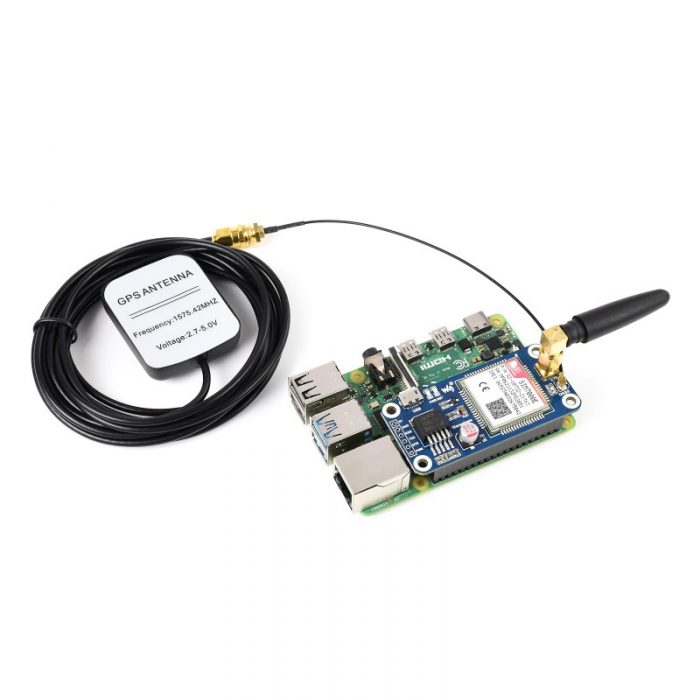 SIM7000E NB-IoT / Cat-M / EDGE / GNSS HAT para Raspberry Pi